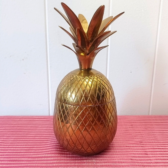 Vintage Other - Brass Pineapple Jar